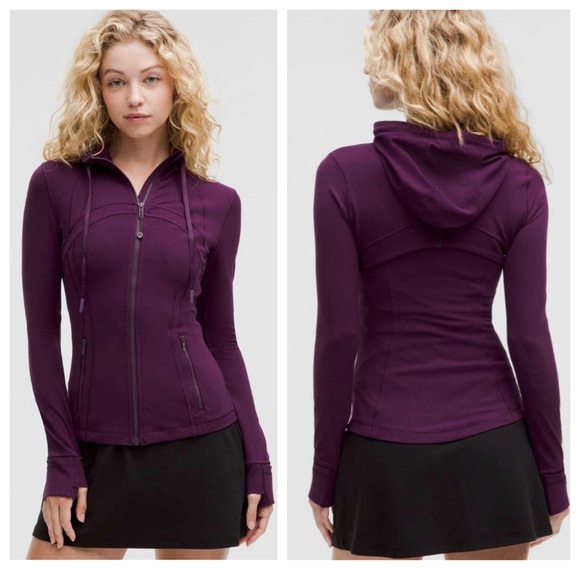 New Lululemon Hooded Define Jacket Nulu Dramatic Magenta purple size 10 - Picture 1 of 16